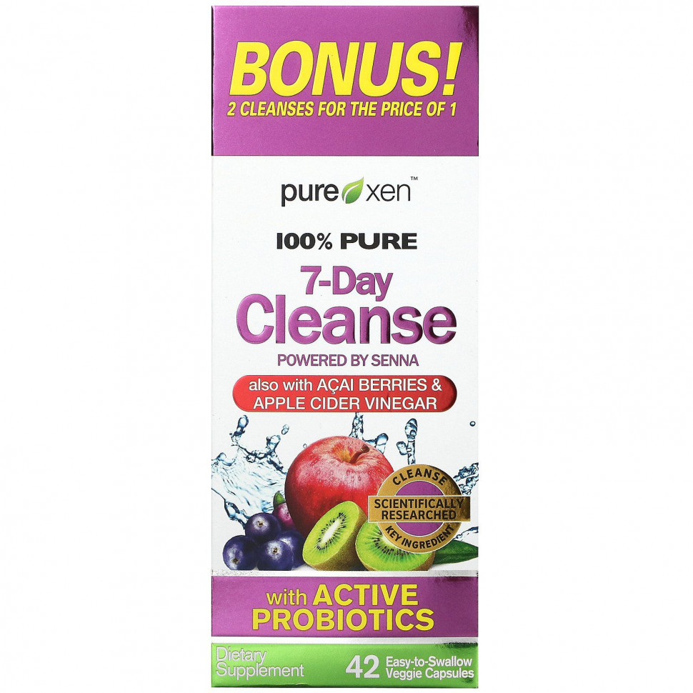 ���� ������ (Iherb) Purely Inspired, 100% Pure 7-Day Cleanse, ��������� ��������, 42 ����� �������������� �������������� �������, ������ �� 2350 ���