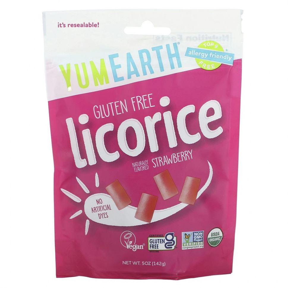 ���� ������ (Iherb) YumEarth, ������ ������� ���������� ������� ��� ������� + Yum, 5 ����� (142 �), ������ �� 1240 ���