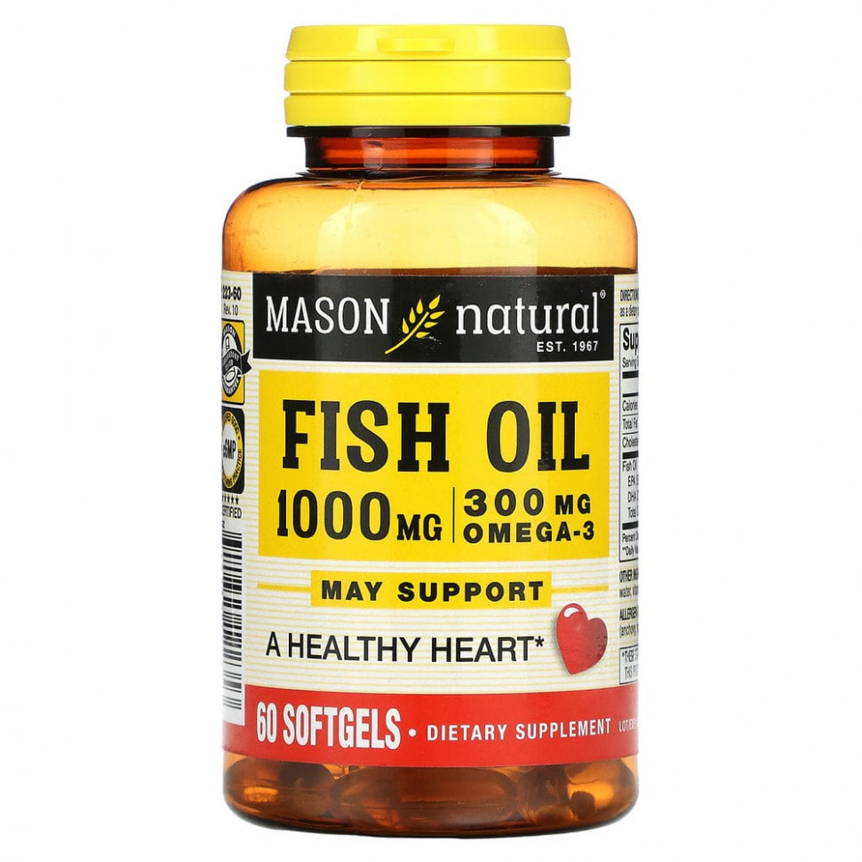 ���� ������ (Iherb) Mason Natural, ����� ��� � �����-3, 60 ������ ��������, ������ �� 1460 ���