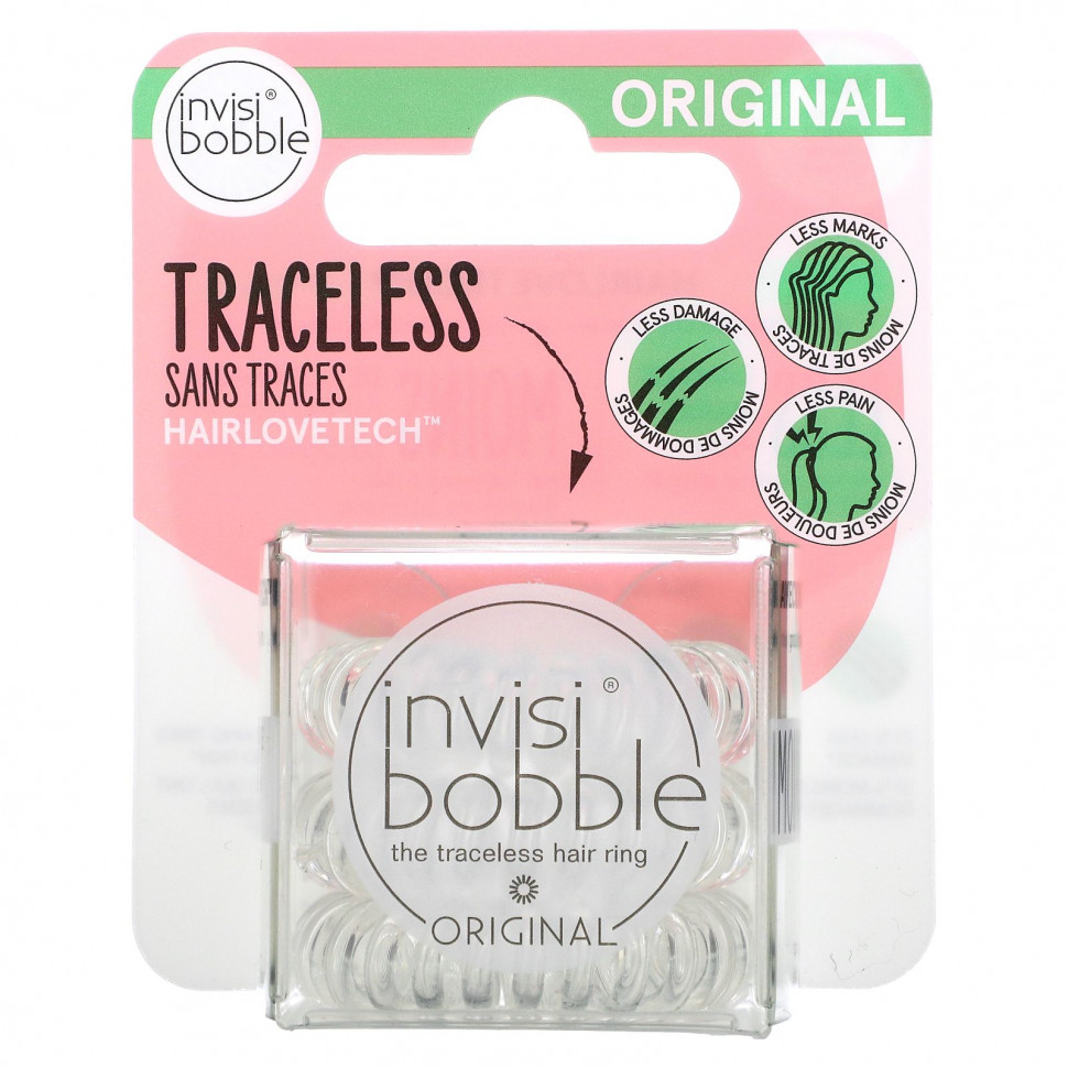 ���� ������ (Iherb) Invisibobble, Original, ���������� ������ ��� �����, ���������� ������, 3 ��. � ��������, ������ �� 710 ���