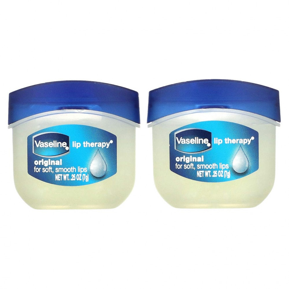 ���� ������ (Iherb) Vaseline, Lip Therapy, ������������ ������� ��� ���, 2 ��. � ��������, 7 � (0,25 �����), ������ �� 940 ���