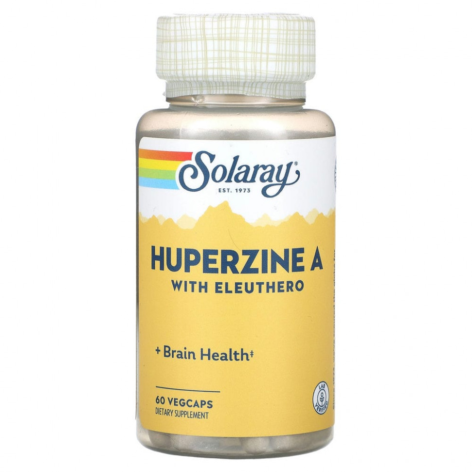 ���� ������ (Iherb) Solaray, Huperzine A with Eleuthero, 60 VegCaps, ������ �� 3100 ���