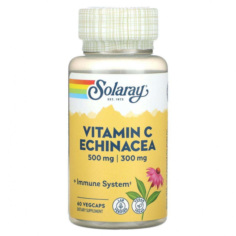 ���� ������ (Iherb) Solaray, ������� C � ��������, 60 ������������ ������, ������ �� 1500 ���