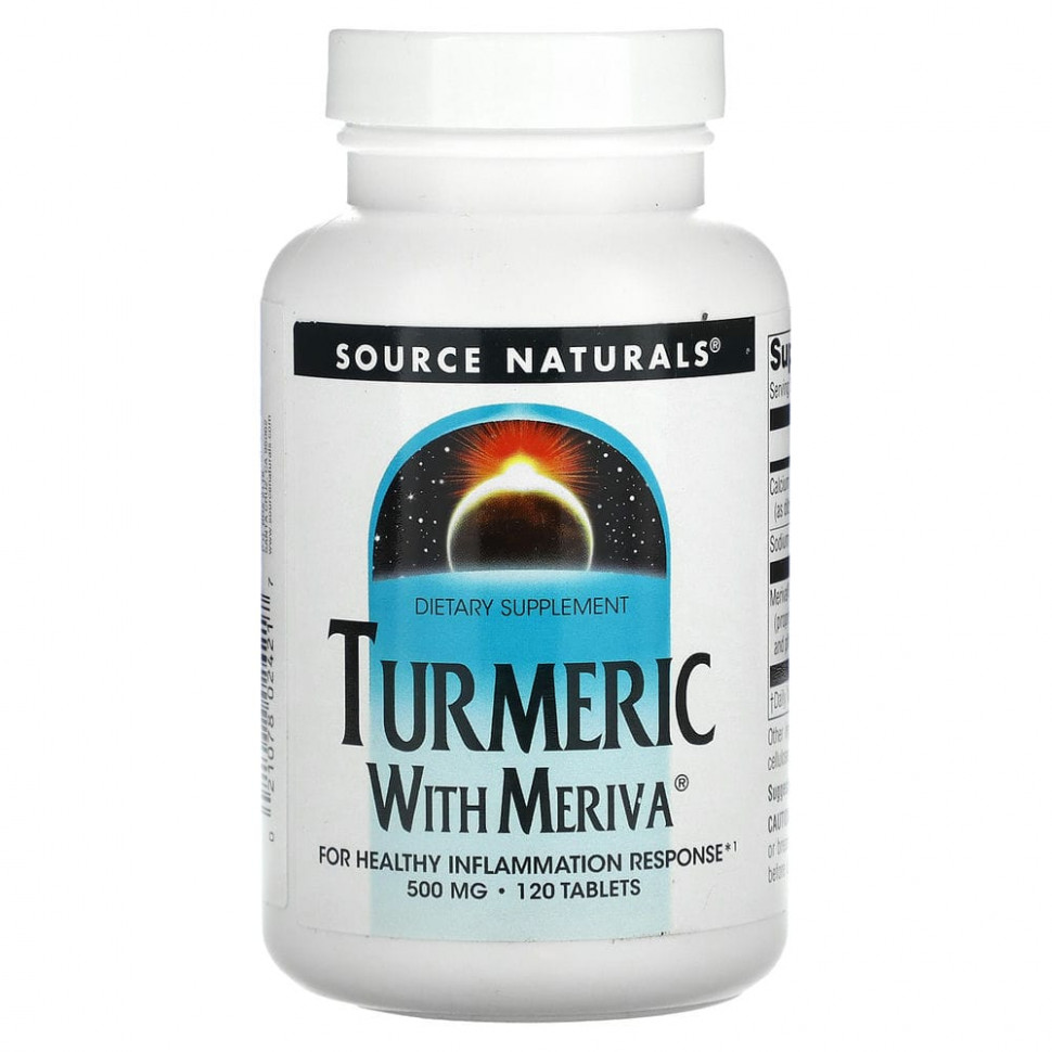 ���� ������ (Iherb) Source Naturals, ������� � Meriva, 500 ��, 120 ��������, ������ �� 7070 ���