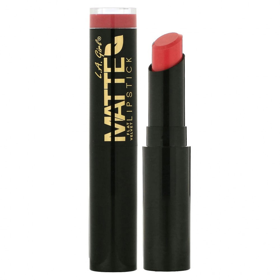 ���� ������ (Iherb) L.A. Girl, ������� ������ ������ Matte Flat Velvet Lipstick, ������� Hush, 3 �, ������ �� 730 ���