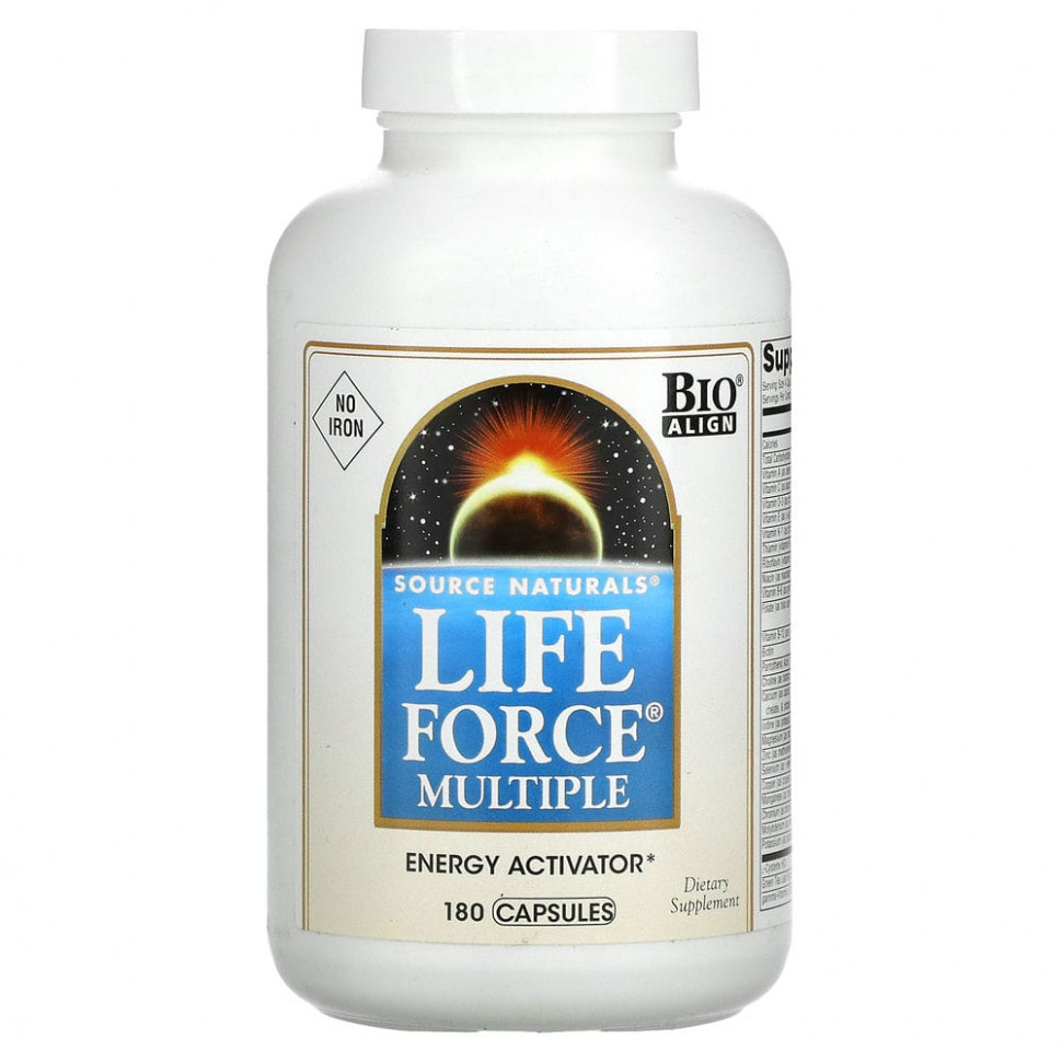 ���� ������ (Iherb) Source Naturals, Life Force Multiple, ��� ������, 180 ������, ������ �� 6220 ���