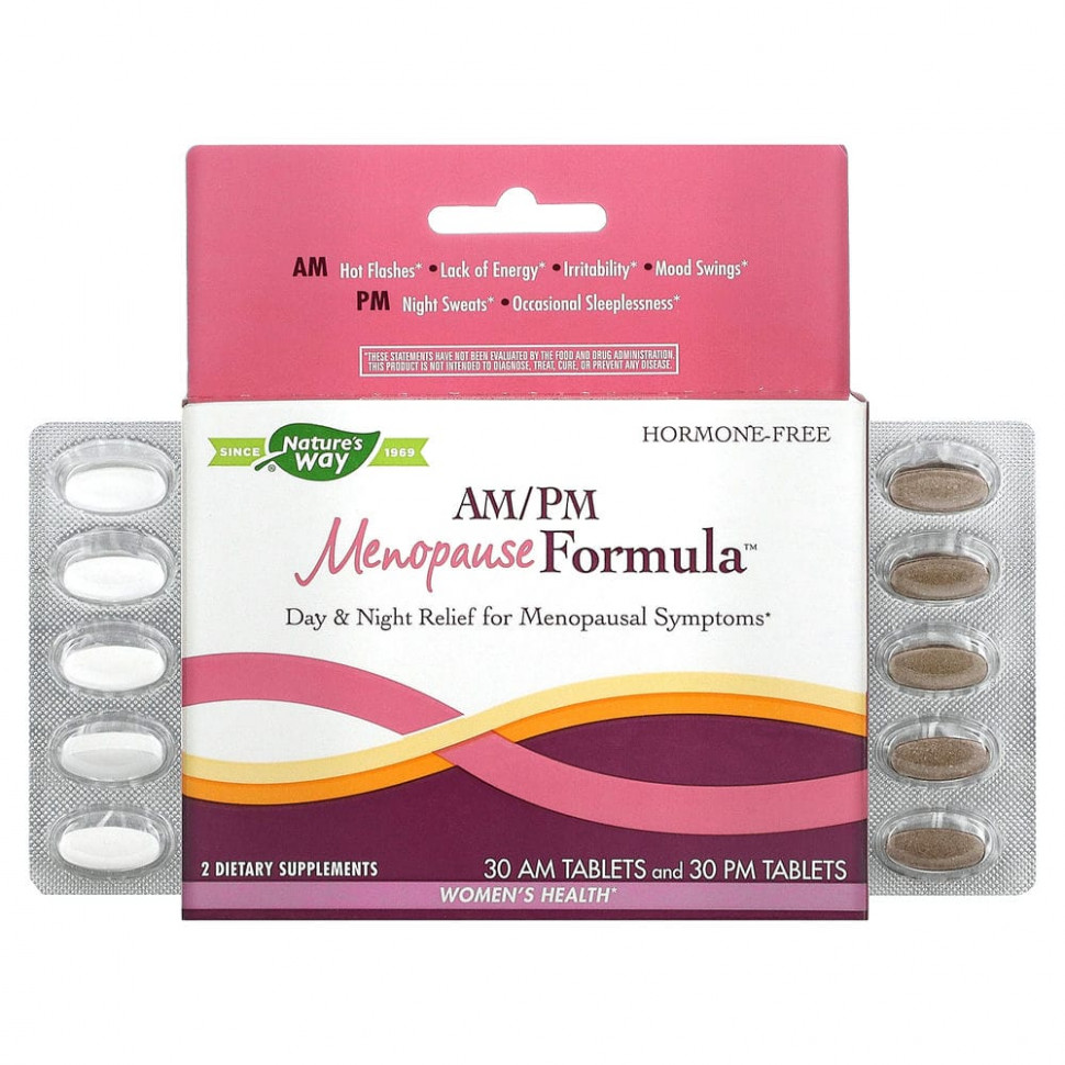 ���� ������ (Iherb) Nature's Way, AM/PM Menopause Formula, ������� ��������, 60 ��������, ������ �� 4430 ���