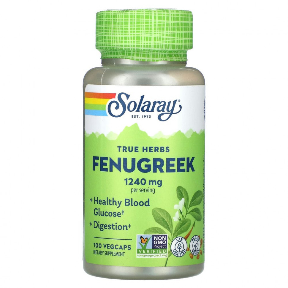 ���� ������ (Iherb) Solaray, True Herbs, ��������, 620 ��, 100 ������������ ������, ������ �� 1310 ���