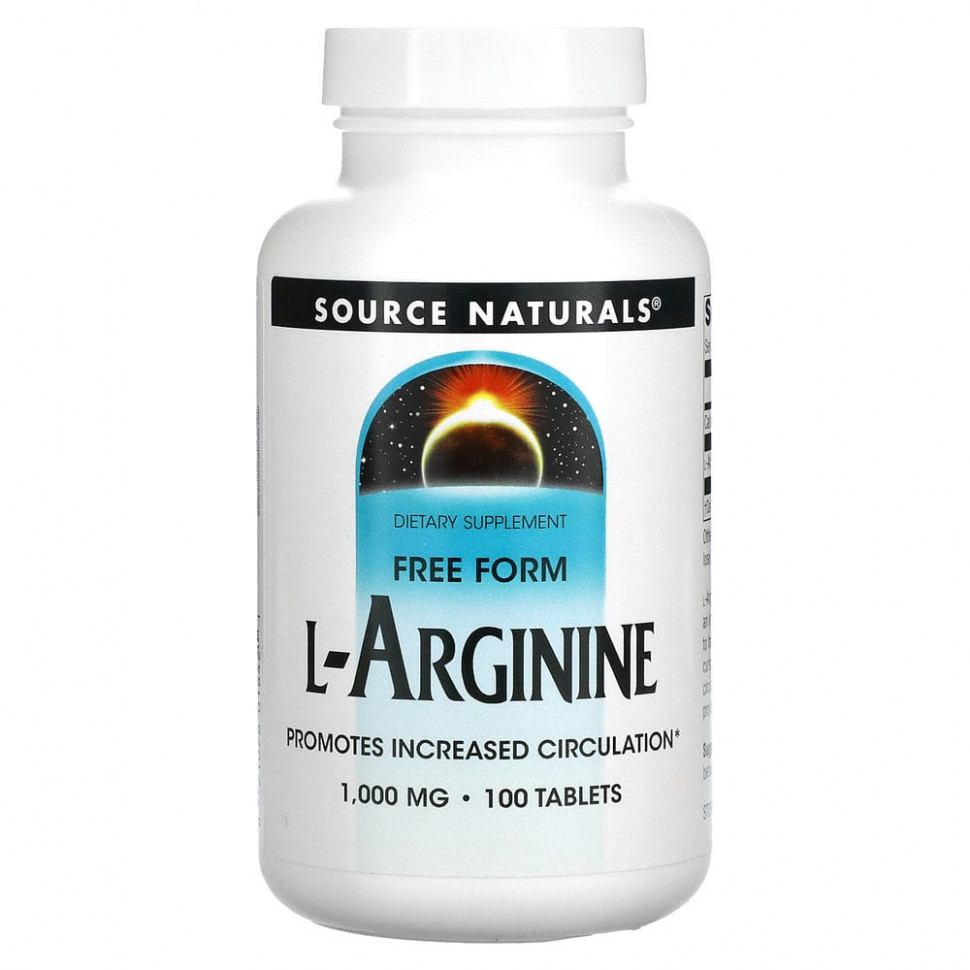 ���� ������ (Iherb) Source Naturals, L-�������, ��������� �����, 1000 ��, 100 ��������, ������ �� 3210 ���