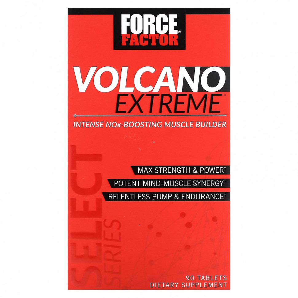 ���� ������ (Iherb) Force Factor, Volcano Extreme, �������� ��� ������������ ����������� �������� �����, 90 ��������, ������ �� 6530 ���