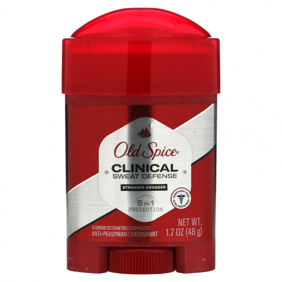 ���� ������ (Iherb) Old Spice, Clinical Sweat Defense, �������������� / ����������, ��� ��������� �����, 48 � (1,7 �����), ������ �� 2290 ���