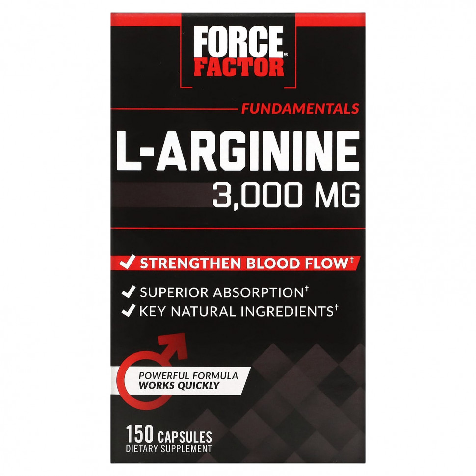 ���� ������ (Iherb) Force Factor, L-�������, 600 ��, 150 ������, ������ �� 2890 ���