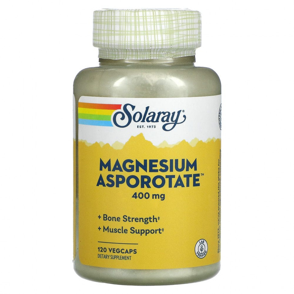   (Iherb) Solaray, Magnesium Asporotate, , 200 , 120  ,   2060 