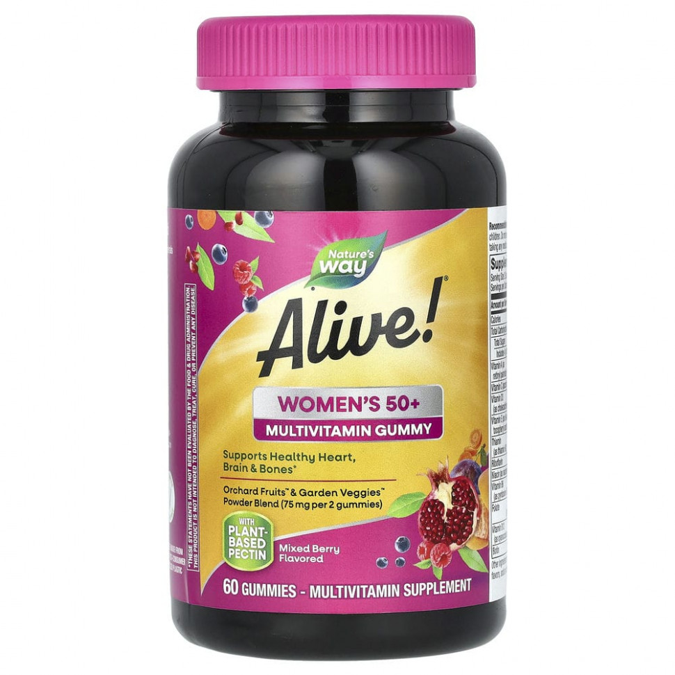 ���� ������ (Iherb) Nature's Way, Alive! Alive!, ����������� �������� ��� ������ ����� 50 ���, �� ������ �������, 60 ����������� ��������, ������ �� 2810 ���