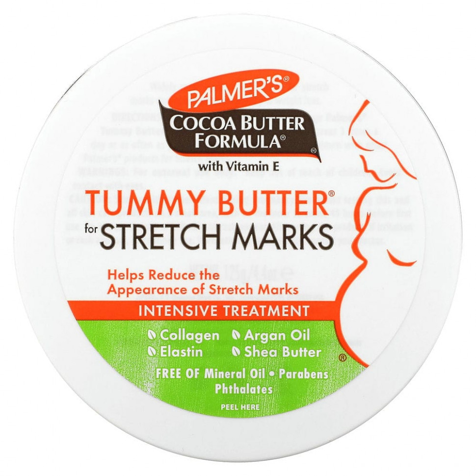 ���� ������ (Iherb) Palmer's, ������� � �����-������, ����� ��� ������ Tummy Butter, ������ ��������, 125 � (4,4 �����), ������ �� 2180 ���
