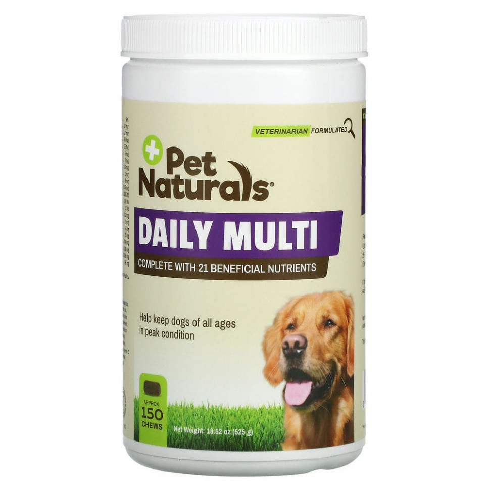 ���� ������ (Iherb) Pet Naturals of Vermont, Daily Multi, �������� ����������� ������� ��� �����, 525 � (18,52 �����), ������ �� 5800 ���