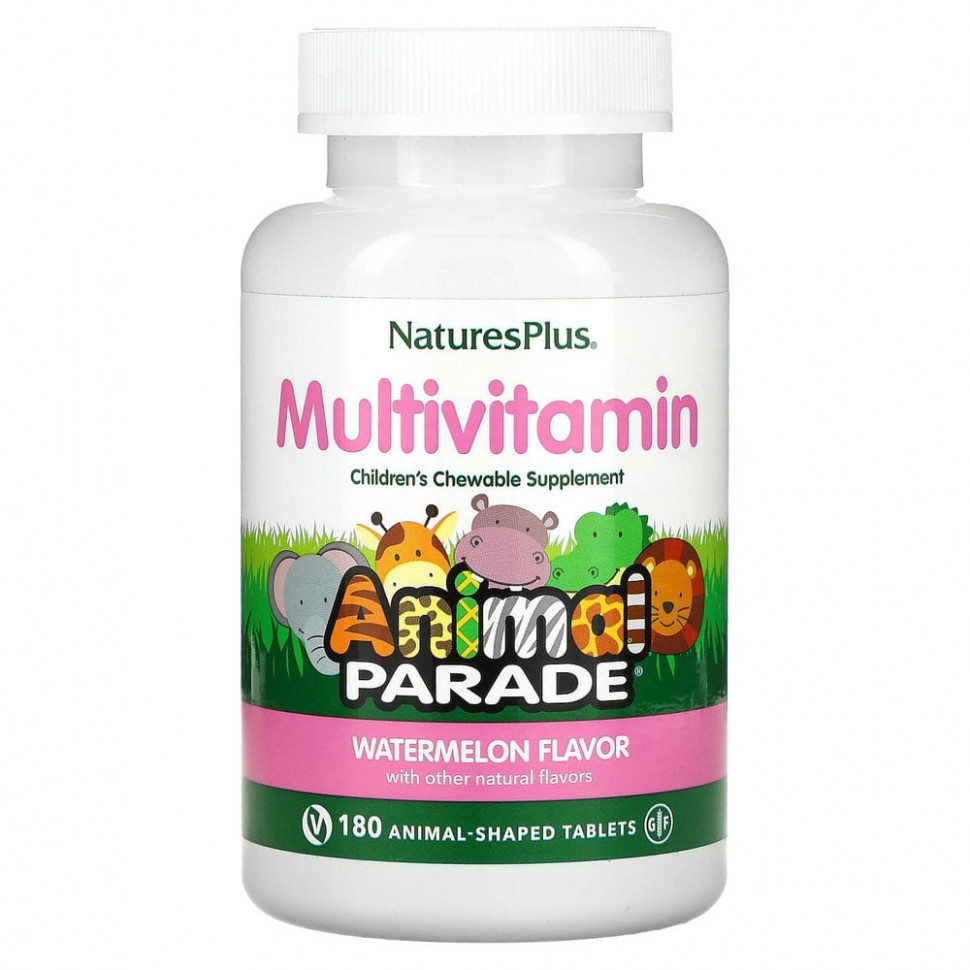 ���� ������ (Iherb) NaturesPlus, Source of Life, Animal Parade, ����������� ������� ��� ����� � ���������������� � ����������, ����������� ������������ �� ������ ������, 180 �������� � ����� ��������, ������ �� 3980 ���