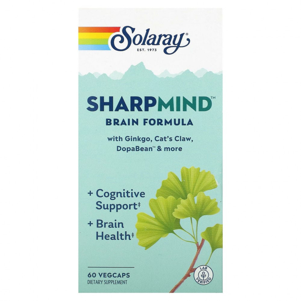 ���� ������ (Iherb) Solaray, SharpMind, �������� ������ �����, 60 ������, ������ �� 3080 ���