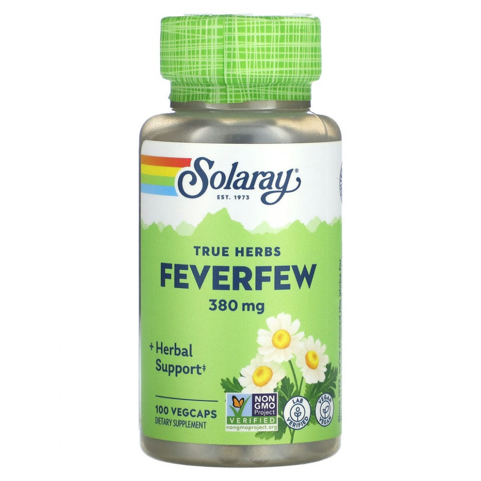 ���� ������ (Iherb) Solaray, True Herbs, ��������, 380 ��, 100 VEGCAPS, ������ �� 1670 ���