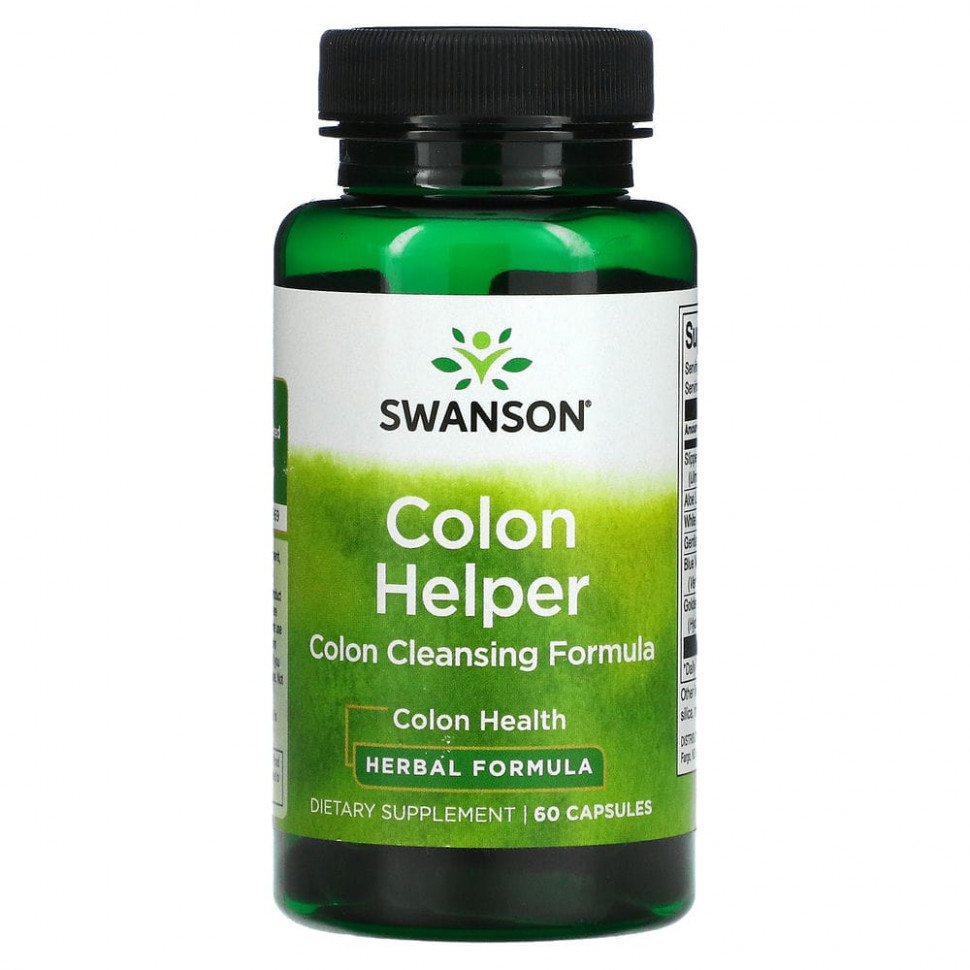 ���� ������ (Iherb) Swanson, Colon Helper, ������� ��� �������� ���������, 60 ������, ������ �� 1880 ���