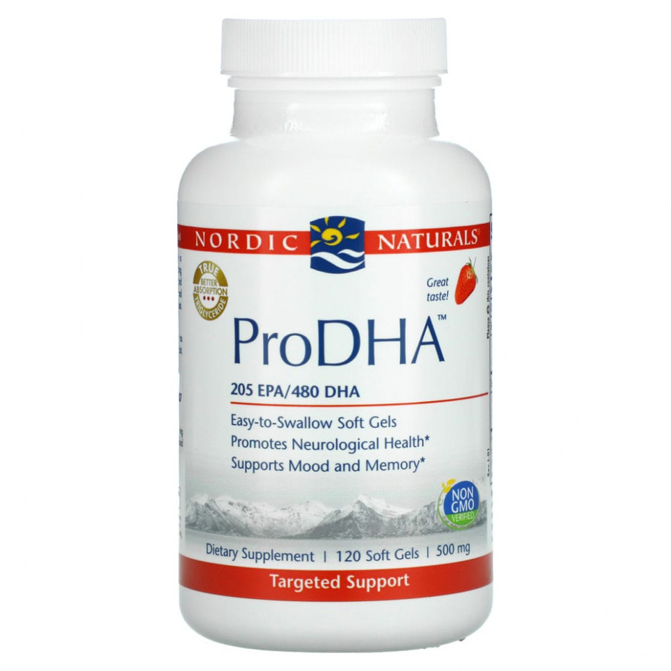 ���� ������ (Iherb) Nordic Naturals, ProDHA, ���������� ����, 240 ��, 120 ������ ��������, ������ �� 5770 ���