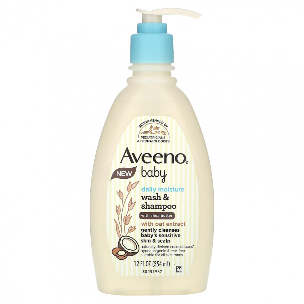 ���� ������ (Iherb) Aveeno, ����������� ������� � ���������� ����������� �������� ��� ����� � ������ ��, �����, 354 �� (12 ����. �����), ������ �� 2270 ���