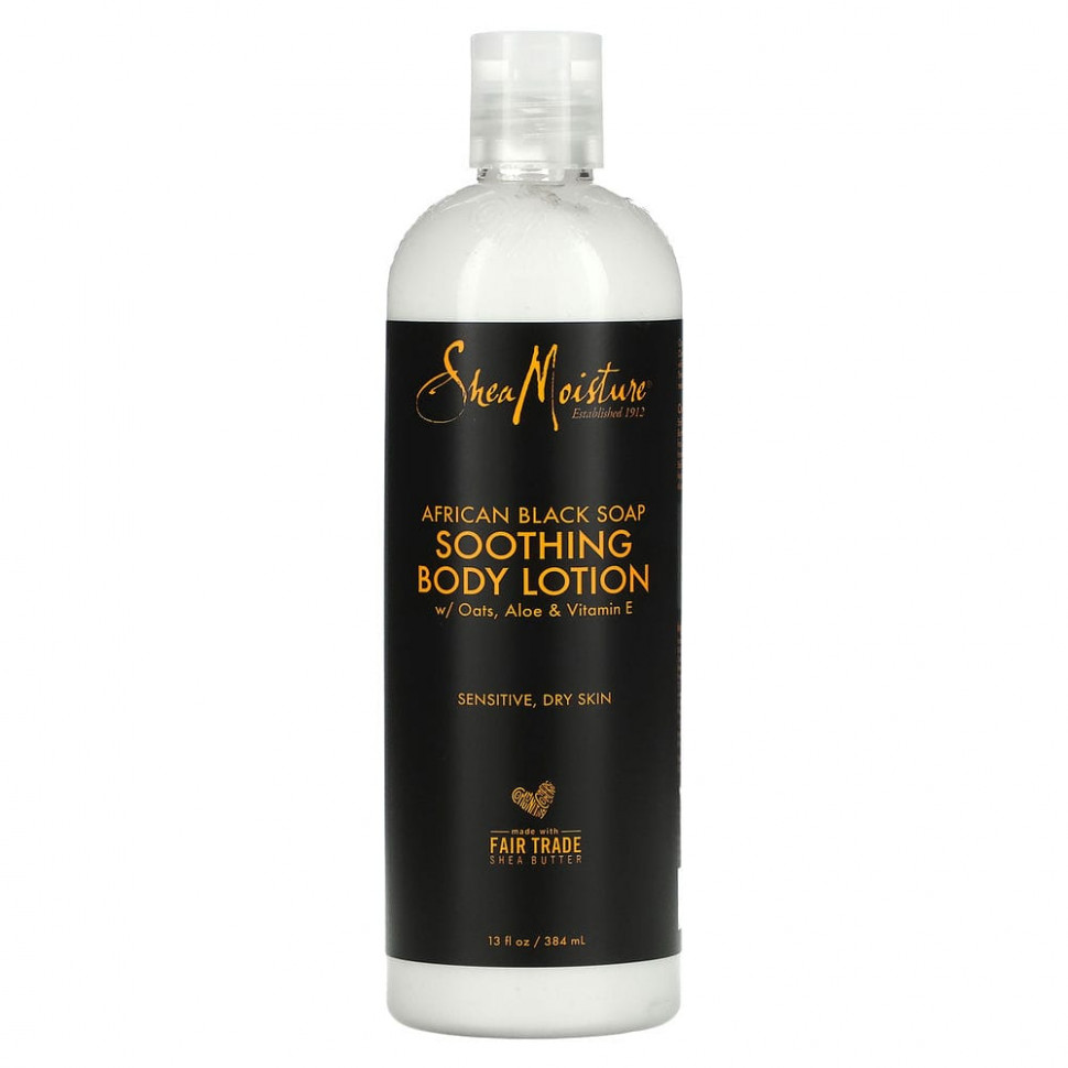 ���� ������ (Iherb) SheaMoisture, African Black Soap, Soothing Body Lotion, 13 oz (369 g), ������ �� 2280 ���