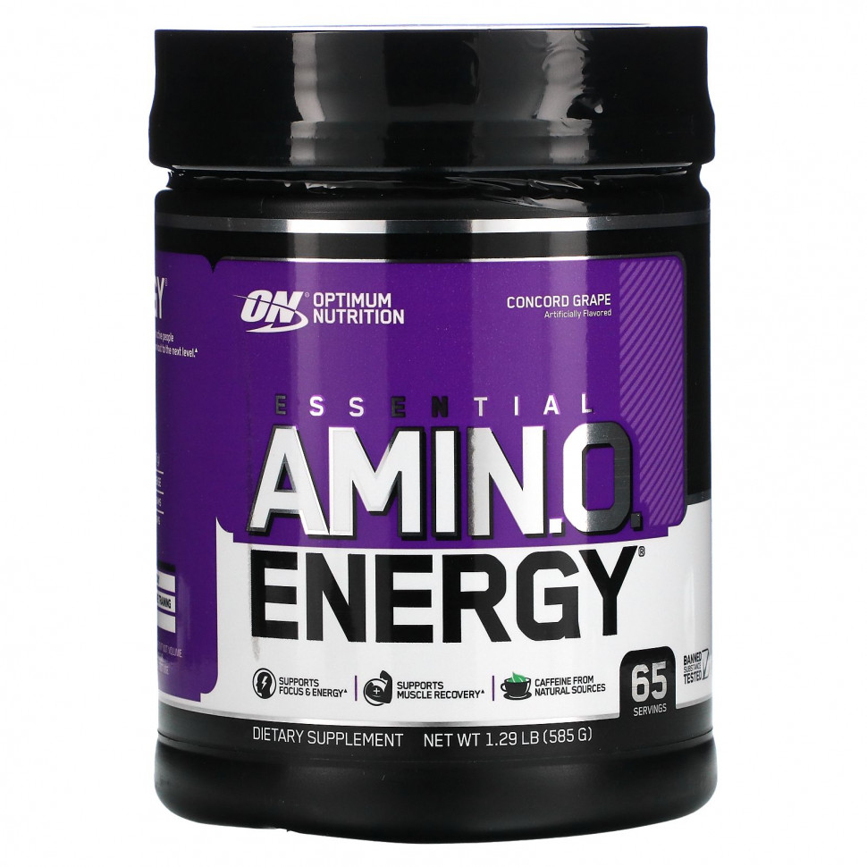 ���� ������ (Iherb) Optimum Nutrition, ESSENTIAL AMIN.O. ENERGY, �������� ����� ��������, 585 � (1,29 �����), ������ �� 11340 ���