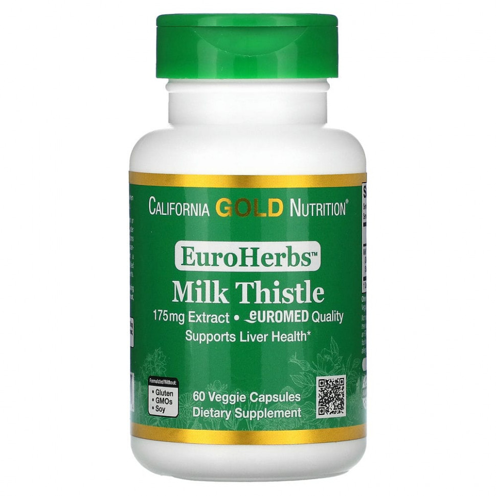 ���� ������ (Iherb) California Gold Nutrition, EuroHerbs, �������� ����������, ����������� ��������, 175 ��, 60 ������������ ������, ������ �� 1900 ���