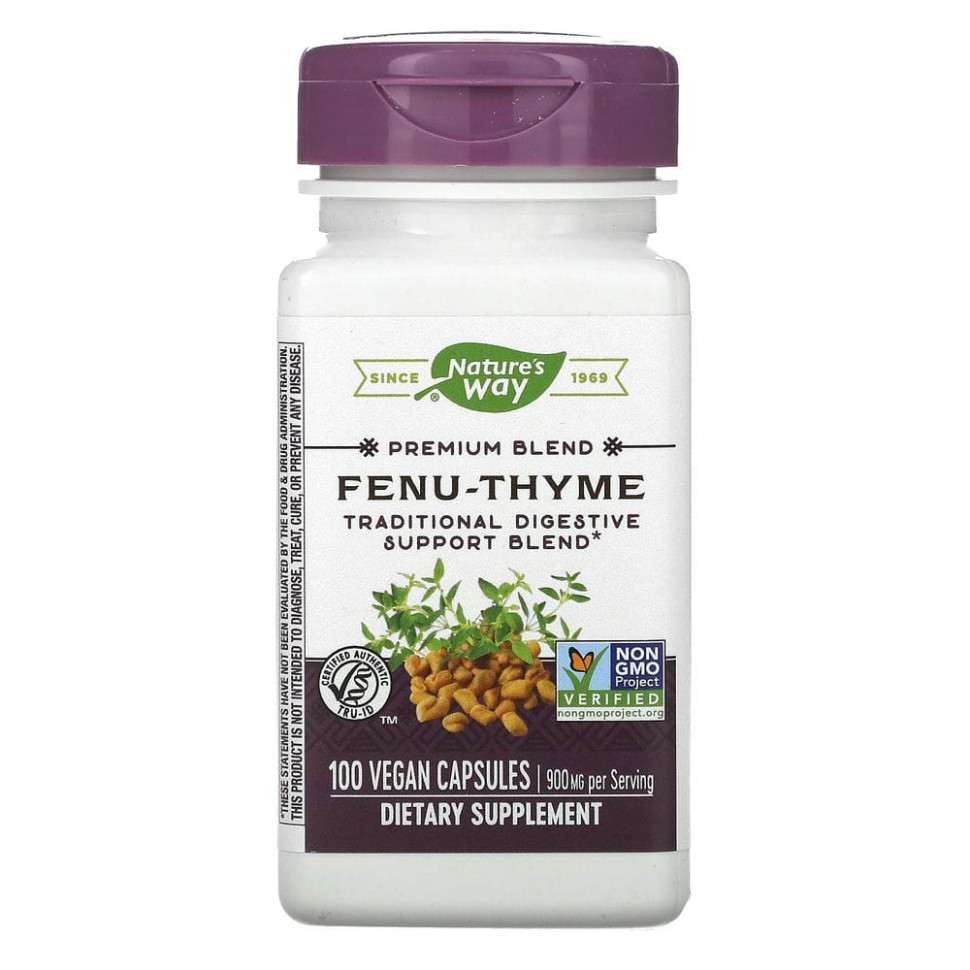 ���� ������ (Iherb) Nature's Way, Fenu-Thyme, 450 ��, 100 ��������� ������, ������ �� 2110 ���