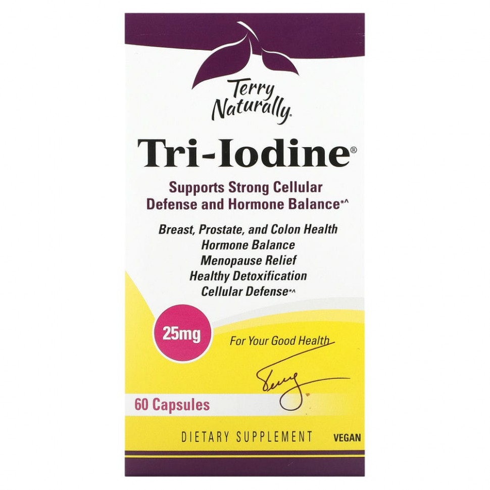 ���� ������ (Iherb) Terry Naturally, Tri-Iodine, 25 ��, 60 ������, ������ �� 5690 ���