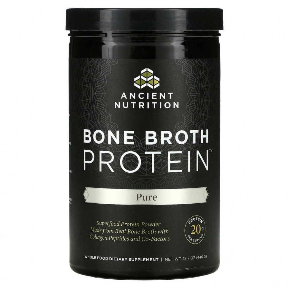   (Iherb) Dr. Axe / Ancient Nutrition, Bone Broth Protein,   , 446  (15,7 ),   8080 