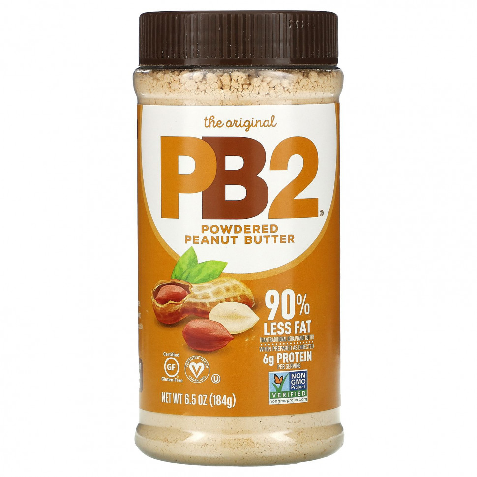 ���� ������ (Iherb) PB2 Foods, PB2, ���������� ����� � �������, 6,5 ����� (184 �), ������ �� 1250 ���