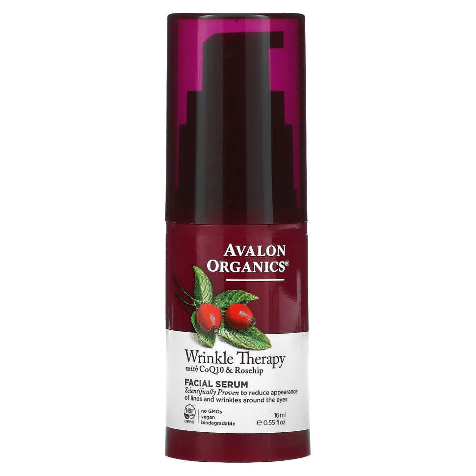 ���� ������ (Iherb) Avalon Organics, Wrinkle Therapy � ��������� Q10 � ����������, ��������� ��� ����, 16 �� (0,55 ����. �����), ������ �� 4430 ���