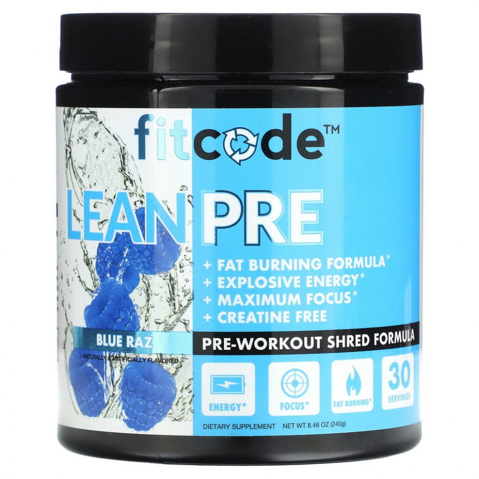 ���� ������ (Iherb) FITCODE, LeanPre, ����������������� �������, ������������ ������, 240 � (8,46 �����), ������ �� 3480 ���