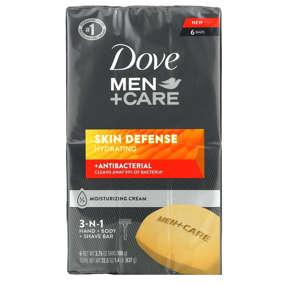 ���� ������ (Iherb) Dove, Men + Care, �������� ��� ������ ����, ������ 3 � 1 ��� ���, ���� � ������, 6 ��. �� 106 � (3,75 �����), ������ �� 3280 ���
