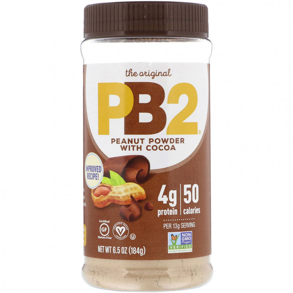 ���� ������ (Iherb) PB2 Foods, PB2, ���������� ����� � �������� � �����, 184 � (6,5 �����), ������ �� 1250 ���