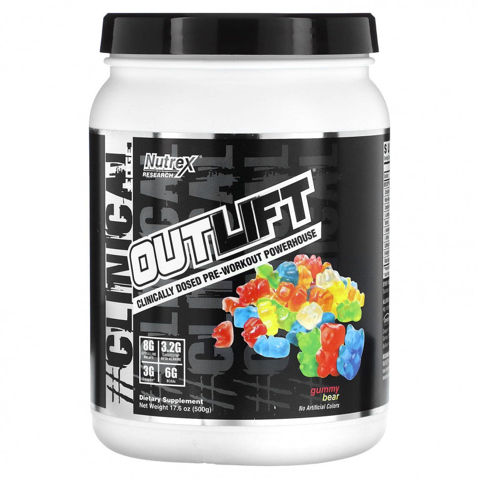 ���� ������ (Iherb) Nutrex Research, Outlift, ���������� ������������ ����������������� ��������, ����������� ������� � ���� �����, 500 � (17,6 �����), ������ �� 7870 ���