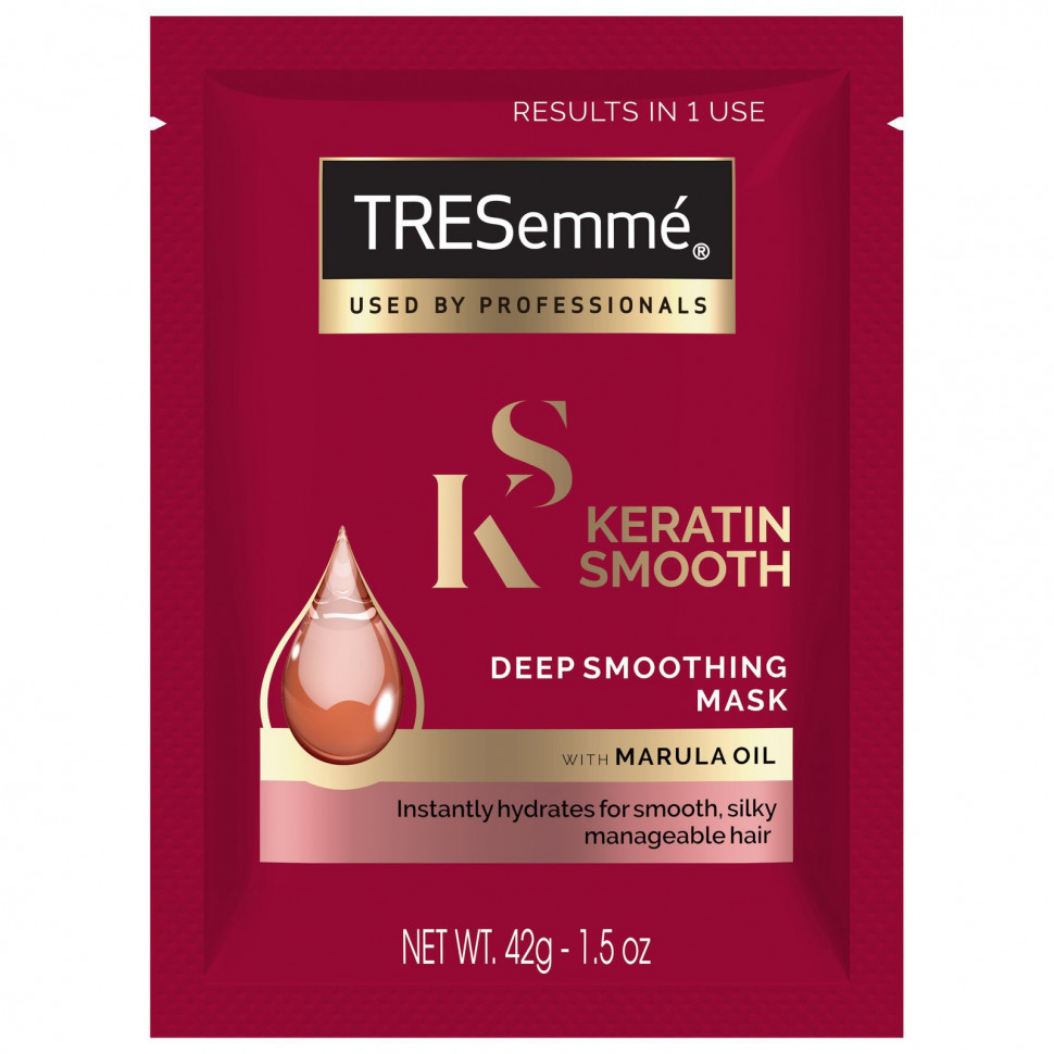 ���� ������ (Iherb) Tresemme, Keratin Smooth, ����� ��� ��������� �������������, 42 � (1,5 �����), ������ �� 440 ���