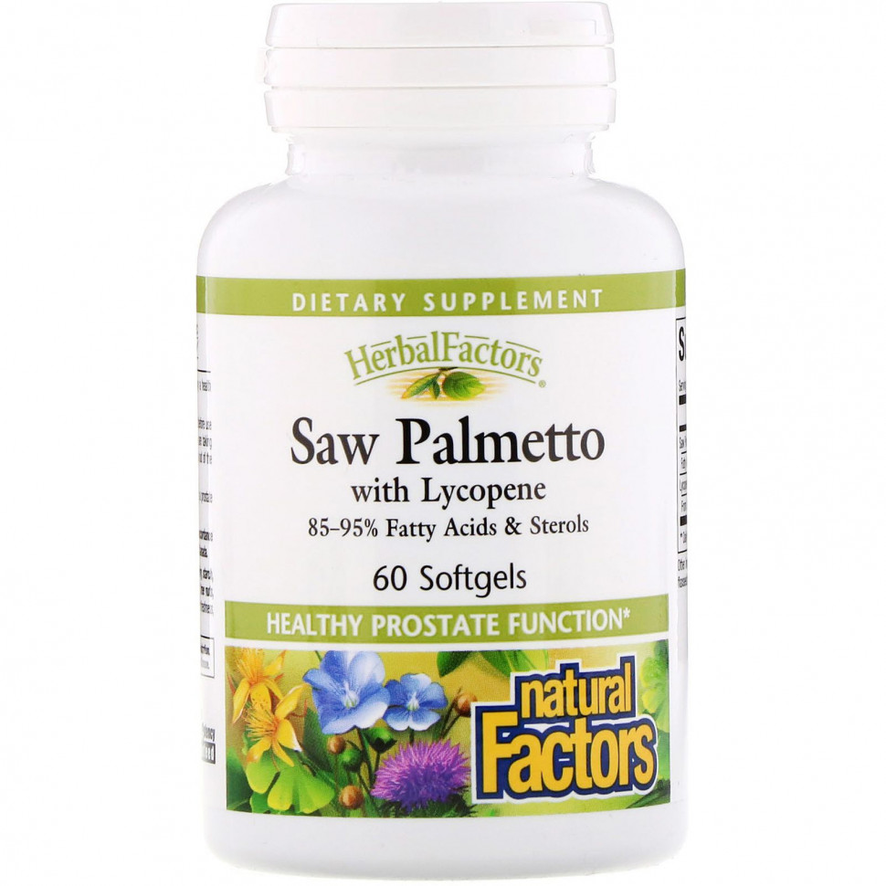 ���� ������ (Iherb) Natural Factors, HerbalFactors, ������� � ���������, 60 ������, ������ �� 2180 ���