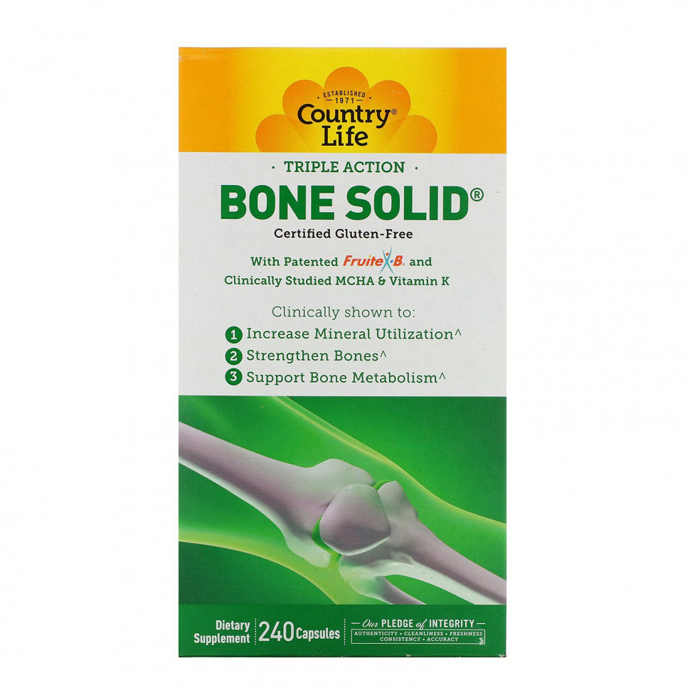 ���� ������ (Iherb) Country Life, Triple Action Bone Solid, 240 ������, ������ �� 5250 ���