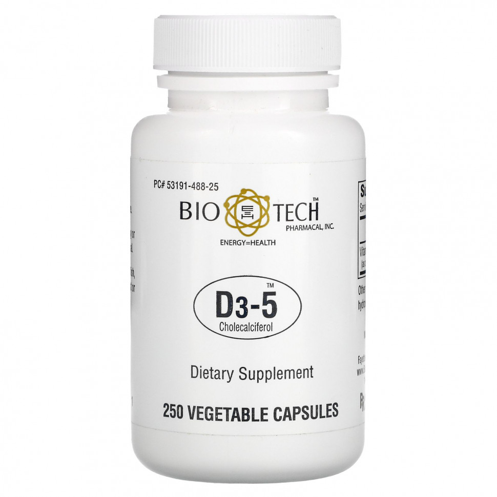 ���� ������ (Iherb) Bio Tech Pharmacal, D3-5 ���������������, 250 ������, ������ �� 3200 ���
