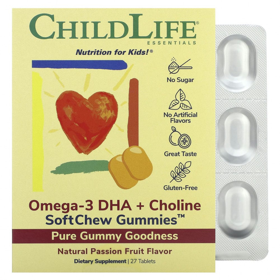 ���� ������ (Iherb) ChildLife, �����-3 ��� � ������� SoftMelts, �� ������ ����������� ��������, 27 ��������, ������ �� 3250 ���