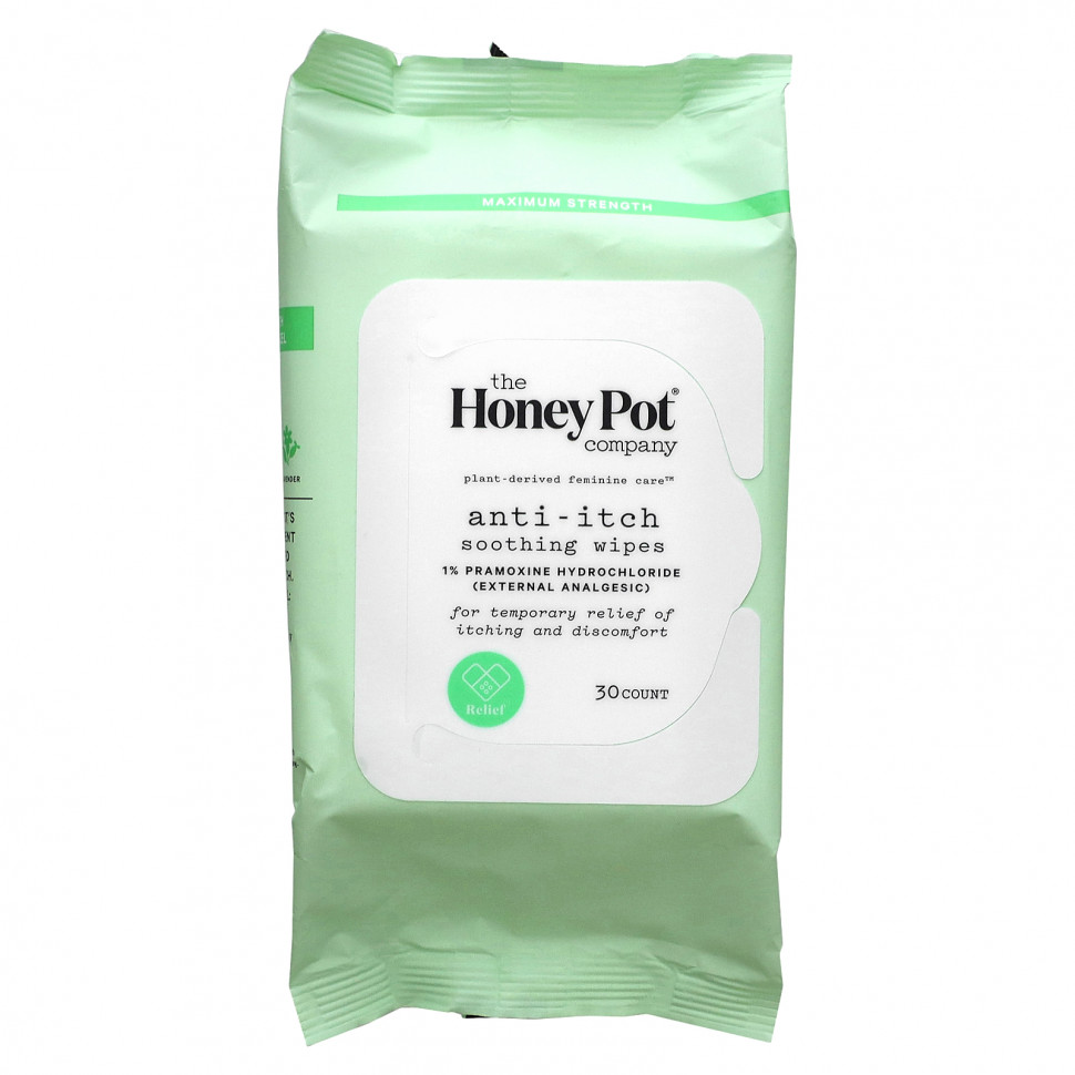 ���� ������ (Iherb) The Honey Pot Company, Anti-Itch Soothing Wipes , 30 Count, ������ �� 2420 ���