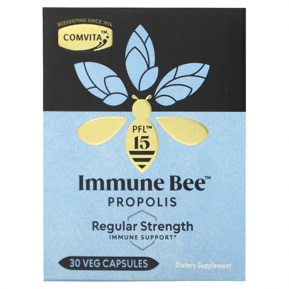 ���� ������ (Iherb) Comvita, Immune Bee Propolis, Regular Strength Immune Support, PFL15, 30 Veg Capsules, ������ �� 4280 ���