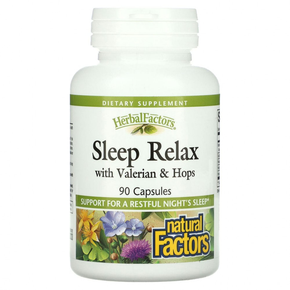 ���� ������ (Iherb) Natural Factors, Sleep Relax, � ���������� � ������, 90 ������, ������ �� 2140 ���