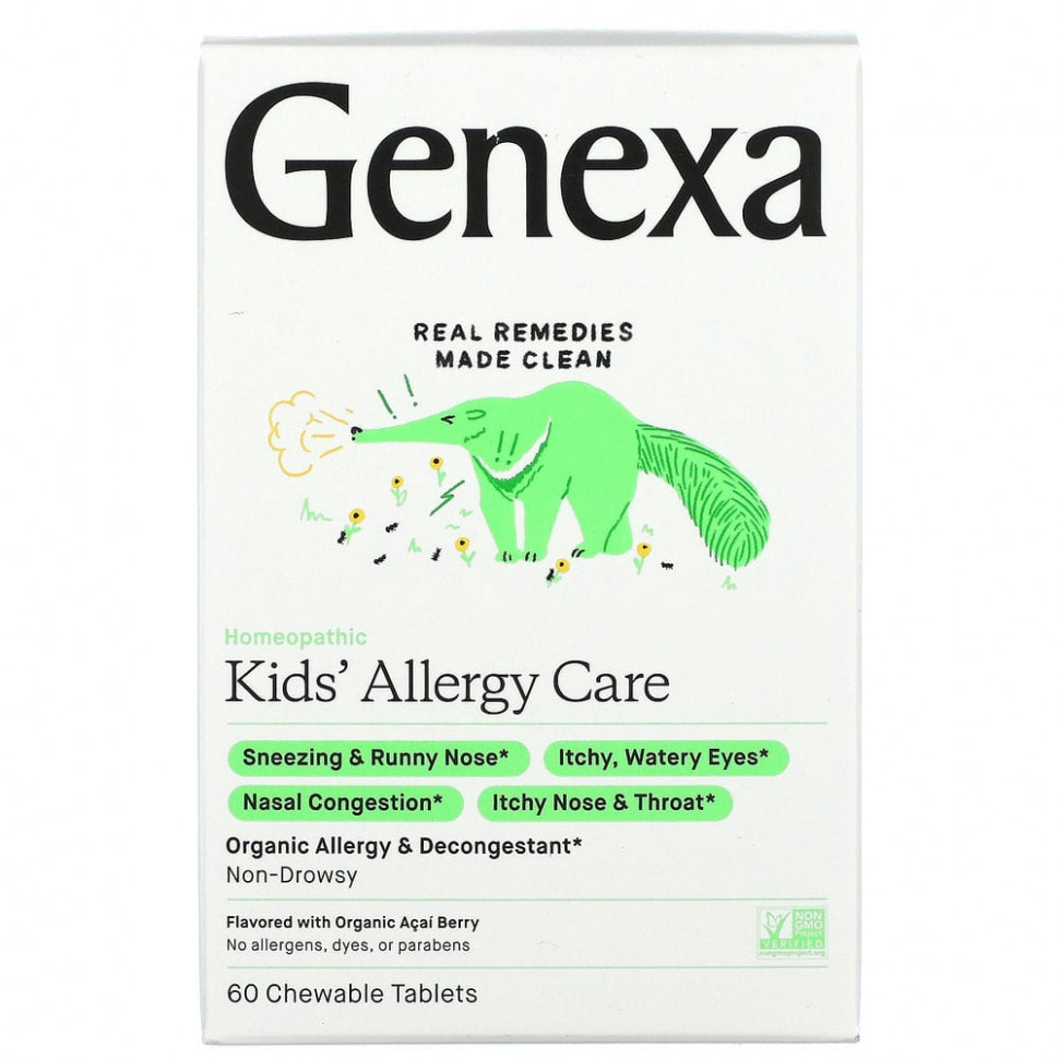 ���� ������ (Iherb) Genexa, Allergy Care, ������������ �������� �� �������� � ������ ��� �����, ������������ ����� ����, 60 ����������� ��������, ������ �� 2380 ���