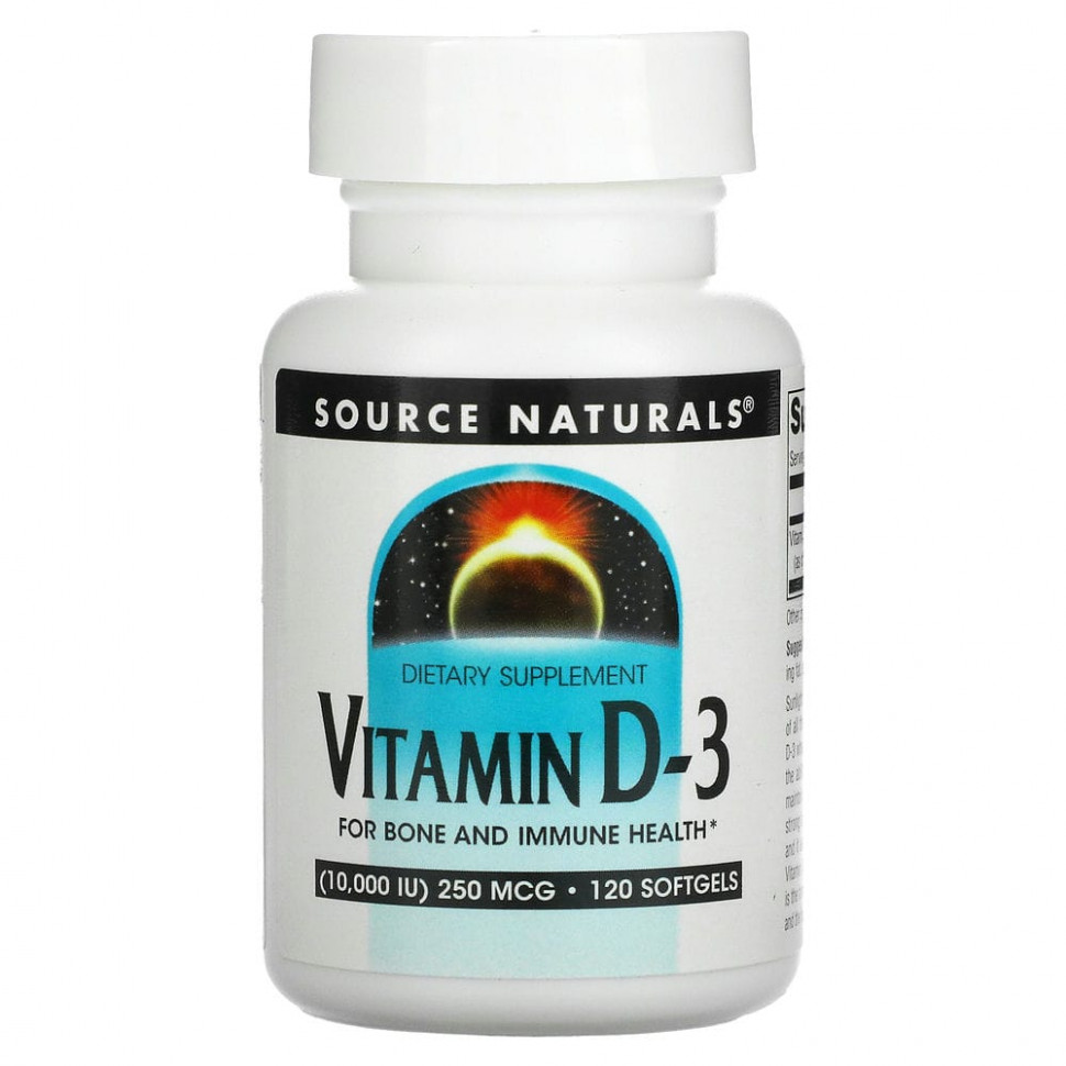 ���� ������ (Iherb) Source Naturals, ������� D3, 10 000 ��, 120 ������, ������ �� 2110 ���