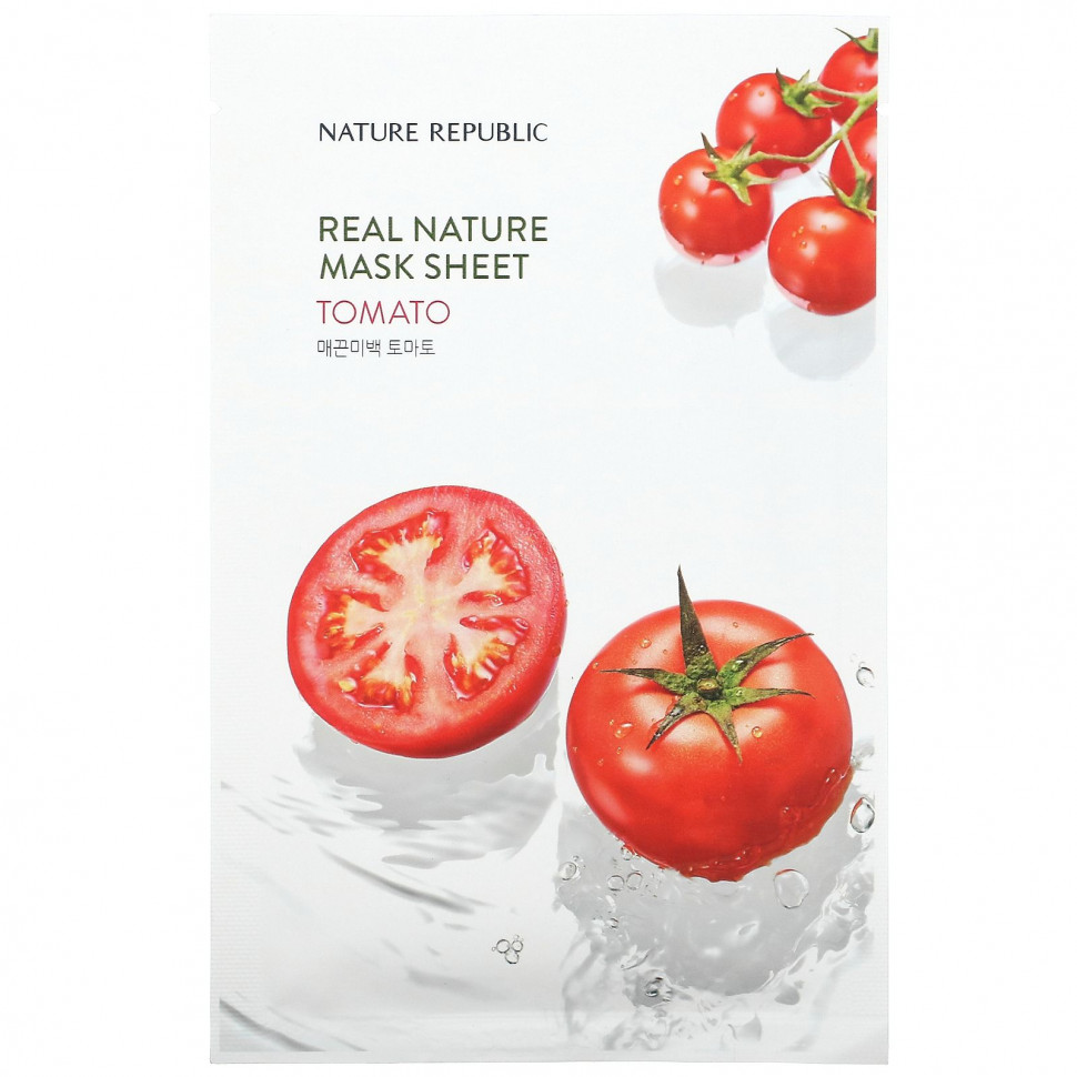 ���� ������ (Iherb) Nature Republic, Real Nature Beauty Mask Sheet, � ��������, 1 �������� �����, 23 �� (0,77 ����. �����), ������ �� 390 ���