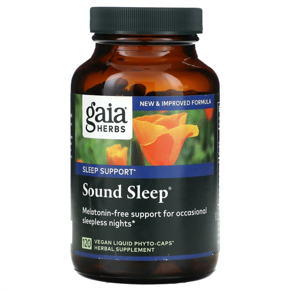 ���� ������ (Iherb) Gaia Herbs, Sound Sleep, �������� ��� ��������� ���, 120 ��������� ������ Phyto-Cap � ���������, ������ �� 7570 ���
